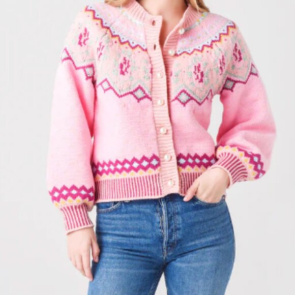 Love Shack Fancy Women's Honeypie Boyfriend Cardigan